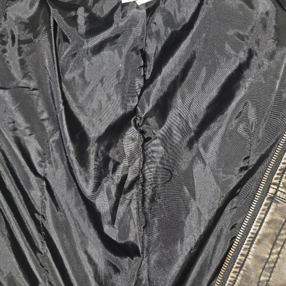 ⚠️Brown Faux Leather Jacket - Picture 9 of 9